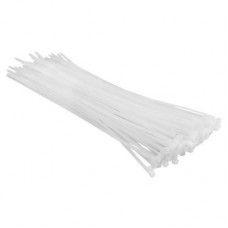 Стяжка Top Tools біла, 3.6x300 мм, пластик, 100 шт. (44E954)