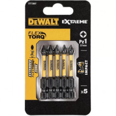 Набір біт DeWALT IMPACT TORSION, ударні, Pozidriv, Pz1, L=57 мм, 5 шт (DT7390T)