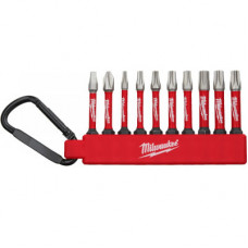 Набір біт Milwaukee SHOCKWAVE carabiner 2 (10 шт) 4xPH2, 4xPZ2, 1xTX20, 1xTX25 (4932492939)