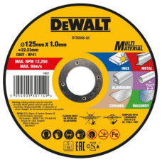 Круг відрізний DeWALT MULTI-MATERIAL, 125x1x22,23мм (DT20595)
