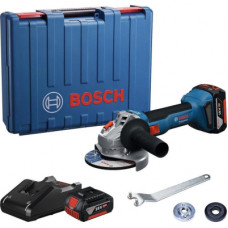Шліфувальна машина Bosch GWS 18V-8 125мм, 18В, 2x4Ah, 0-11000об/хв, 1.7кг, кейс (0.601.9N9.020)