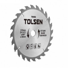 Диск пильний Tolsen з ТВС напайками по дереву 160х40Т*20мм (76426)
