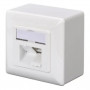 Комп'ютерна розетка Digitus 2xRJ45 FTP, для відкритої проводки (DN-9002-N)