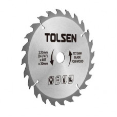 Диск пильний Tolsen пильний з ТВС напайками по дереву 210х48Т*30мм (76441)