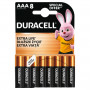Батарейка Duracell AAA лужні 8 шт. в упаковці (5000394203341 / 81480364)