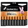 Батарейка Duracell AA лужні 18 шт. в упаковці (5000394107519 / 5006192)