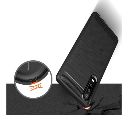 Чехол для мобильного телефона Laudtec для Huawei P30 Carbon Fiber (Black) (LT-P30B)