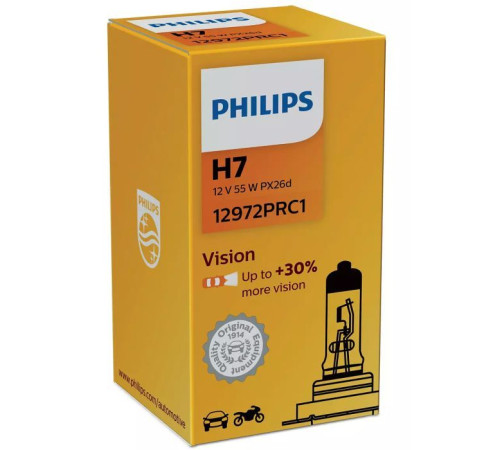 Автолампа Philips галогеновая 55W (12972 PR C1)