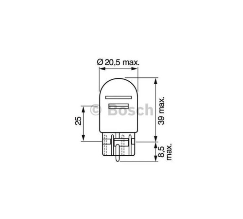  Автолампа Bosch 21/5W (1 987 302 823) 