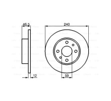 Тормозной диск Bosch 0 986 478 353