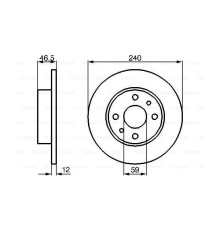 Гальмівний диск Bosch 0 986 478 353