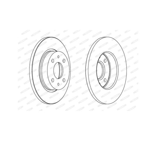 Тормозной диск FERODO DDF215