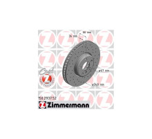 Тормозной диск ZIMMERMANN 150.2937.52