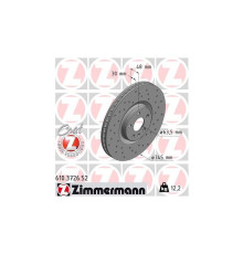 Тормозной диск ZIMMERMANN 610.3726.52