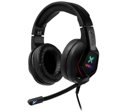 Наушники Vinga HSCU-160 Gaming LED Black (HSCU-160)
