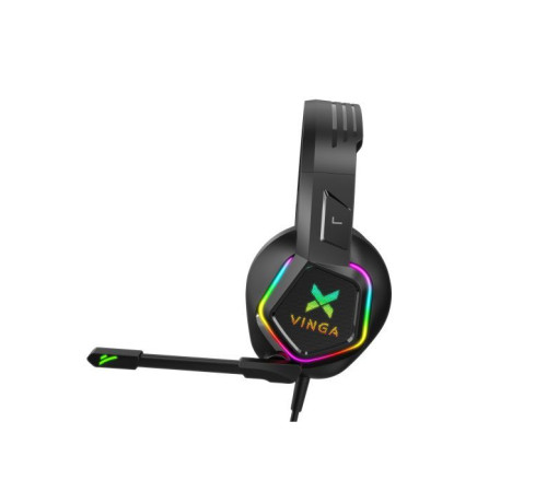 Наушники Vinga HSCU-160 Gaming LED Black (HSCU-160)
