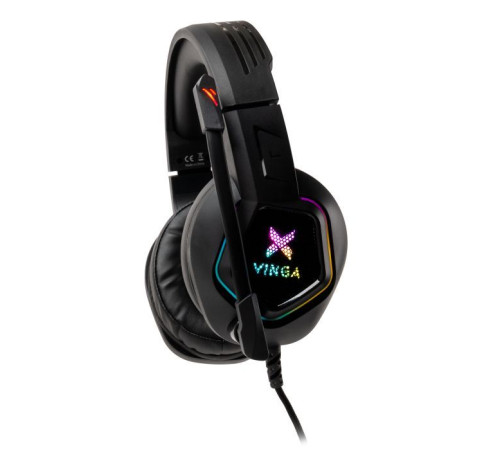 Наушники Vinga HSCU-160 Gaming LED Black (HSCU-160)