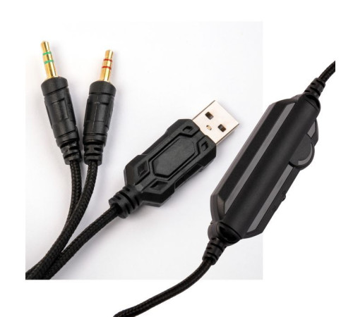 Наушники Vinga HSCU-160 Gaming LED Black (HSCU-160)