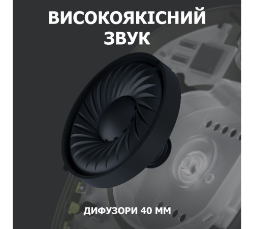Наушники Logitech G435 Lightspeed Wireless Gaming Headset Black (981-001050)