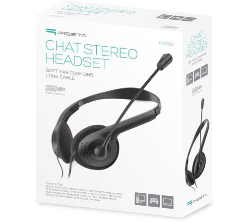 Наушники Fiesta Mic FIS1020 Stereo USB (FIS1020)