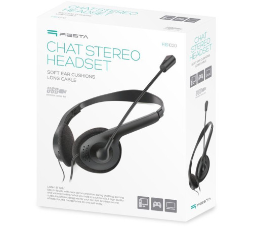 Наушники Fiesta Mic FIS1020 Stereo USB (FIS1020)