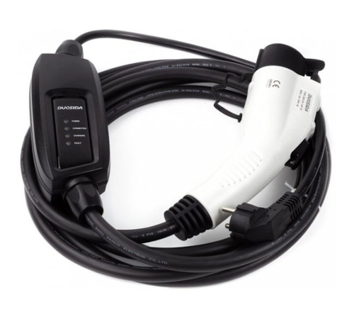 Зарядное устройство для Duosida Type 1 - Schuko (220V), 16A, 3.6кВт, 1-фазное, 5м (EV200269)