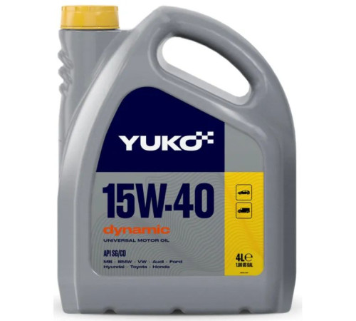 Моторное масло Yuko DYNAMIC 15W-40 4л (4823110401583)