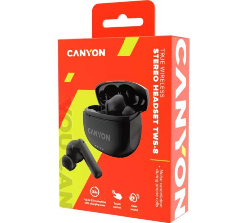 Наушники Canyon TWS-8 Black (CNS-TWS8B)