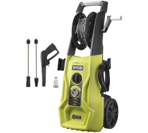 Мойка высокого давления Ryobi RY170PWA, 2500Вт, 170Бар, 470 л/час (5133005373)
