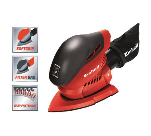 Шлифовальная машина Einhell TH-OS 1016, 150х150х100 мм, 100 Вт, 24000 об/мин, 1 кг (4460610)