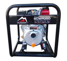 Мотопомпа Vulkan рукав 50мм, 28м3/час, подъем 28м, чистая вода, SCWPD50, дизельная (79164)