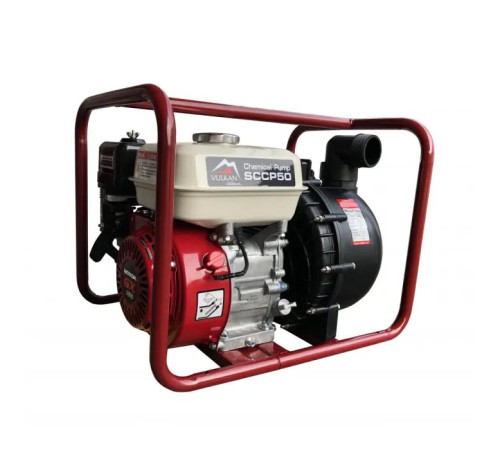 Мотопомпа Vulkan рукав 50мм, 30м3/час, подъем 25м, для химикатов, SCCP50H, двигатель. HONDA GX160 (81498)