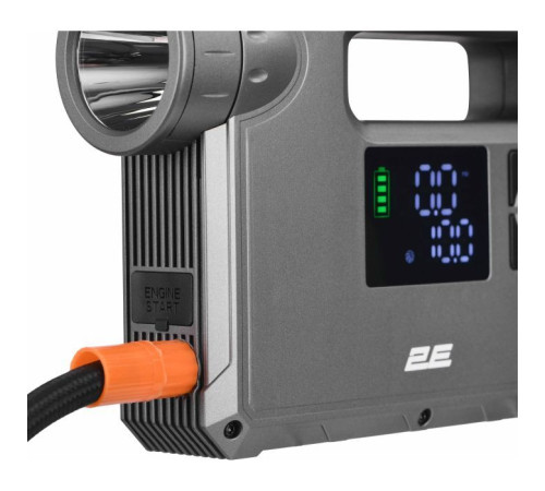 Пуско зарядное устройство 2E Pitman с автомобильным компрессором и фонарем, 10000 mAh/37Wh, 400 А, 1xUSB/2.4 A (2E-CJSPBPL-BK)