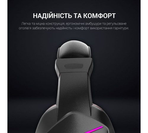 Наушники GamePro HS311 RGB Black/Red (HS311)