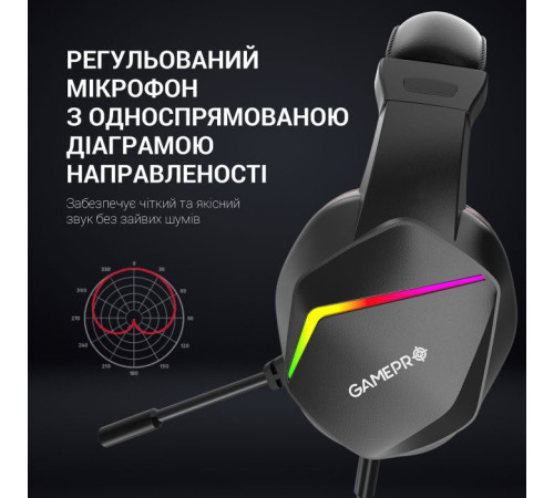 Наушники GamePro HS311 RGB Black/Red (HS311)