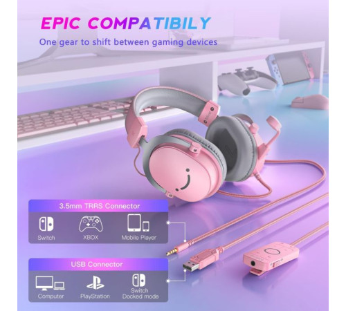 Наушники Fifine H9P Pink (H9P)