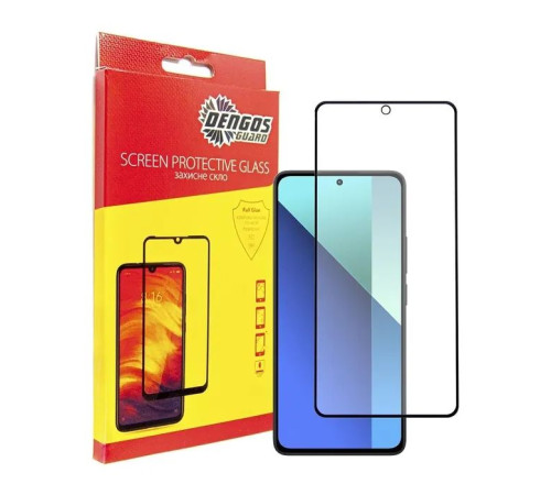 Чехол для мобильного телефона Dengos Kit for Xiaomi Redmi Note 13 4G case + glass (Mint) (DG-KM-62)