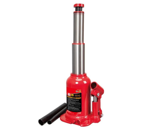 Домкрат GTM бутылочный гидравлический 6т (215-485 мм) двухштоковый (TF0602)