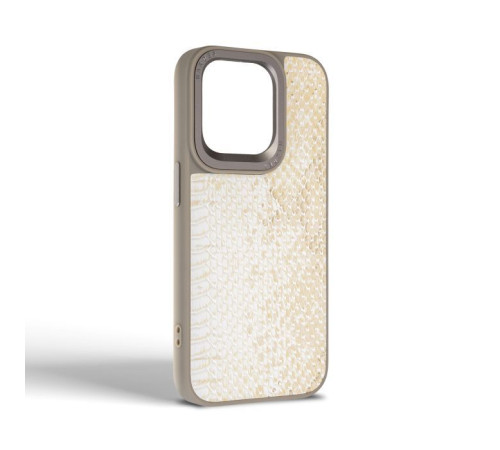 Чехол для мобильного телефона Harder Snake Pattern Apple iPhone 14 Pro White Cream (ARM76807)