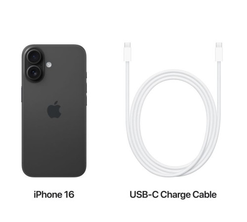 Мобильный телефон Apple iPhone 16 128GB Black (MYE73)