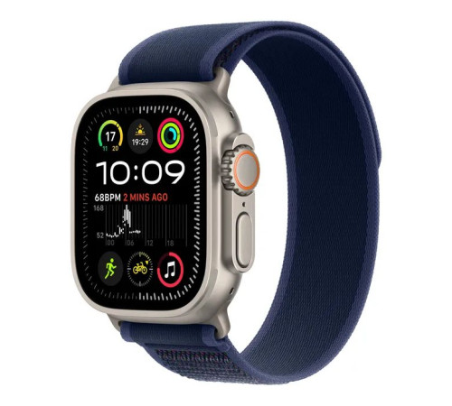 Смарт-часы Apple Watch Ultra 2 2024 GPS + Cellular 49mm Natural Titanium Case с Blue Trail Loop - M/L (MX4L3UL/A)