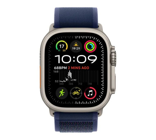 Смарт-часы Apple Watch Ultra 2 2024 GPS + Cellular 49mm Natural Titanium Case с Blue Trail Loop - M/L (MX4L3UL/A)