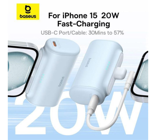 Батарея универсальная Baseus Compact 4900mAh 20W Type-C, Black (PPWC05T) (P10068302112-00)