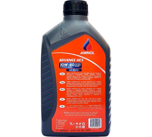 Моторное масло Aminol Advance AC3 10W40 1л (AM164949)