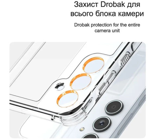 Чехол для мобильного телефона Drobak Acrylic Case with Airbag Samsung Galaxy A35 5G Camera cover (949426)