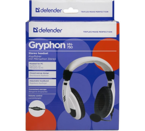 Наушники Defender Gryphon HN-750 White (63747)