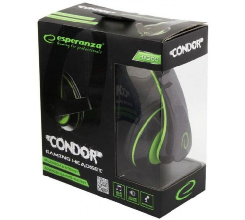 Наушники Esperanza EGH300B Green (EGH300G)