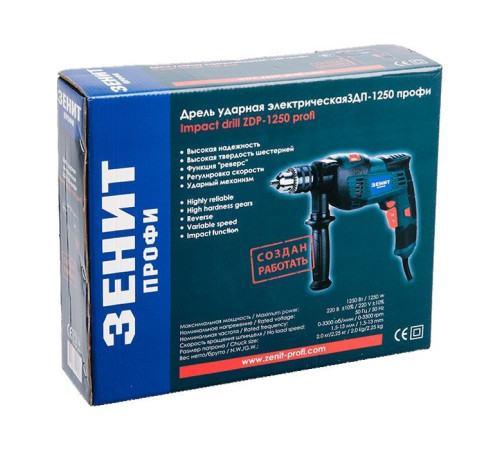 Дрель Зенит ЗДП-1250 профи (845254)