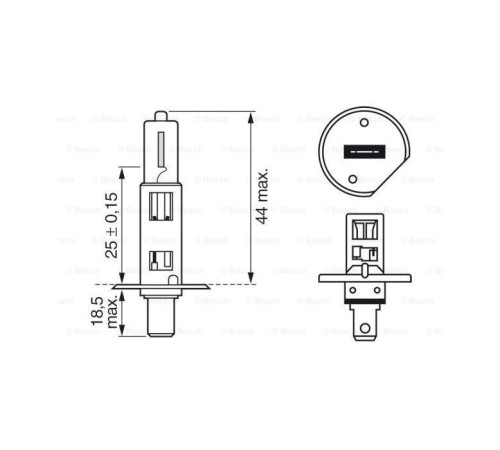 Автолампа Bosch галогеновая 55W (1 987 302 801)