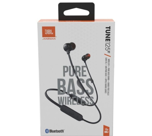 Наушники JBL Tune 125BT Black (JBLT125BTBLK)